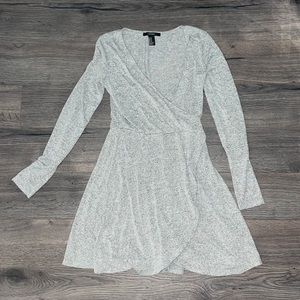Forever 21 wrap long sleeve dress